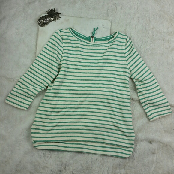 Ann Taylor Loft Exposed Zipper Striped Sweater S - Picture 5 of 8